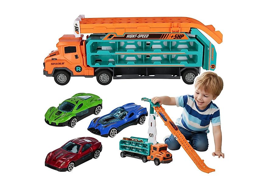 Sarcia.eu Spielzeug-Kran MEGA CREATIVE Spielzeug-LKW mit ausklappbarer Renn günstig online kaufen