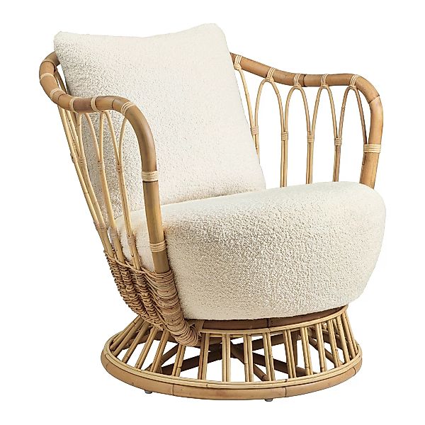 Gubi - Grace Lounge Chair - beige/natur/Stoff Dedar Karakorum 001/BxTxH 62x günstig online kaufen