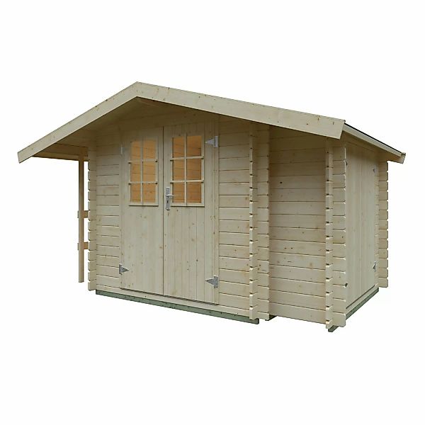 Kiehn-Holz Gartenhaus KH 28-014 Natur Unbehandelt 210 cm x 210 cm günstig online kaufen