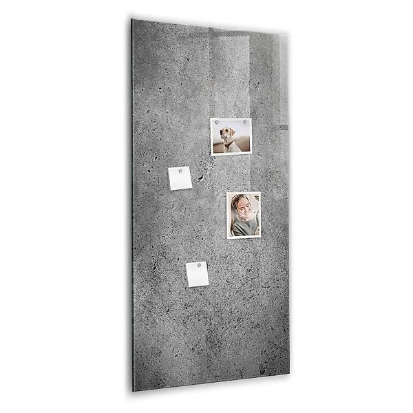 Tulup Magnettafel Beschreibbar Beton 60x120 cm Magnettafel Küche Glas Weiße günstig online kaufen