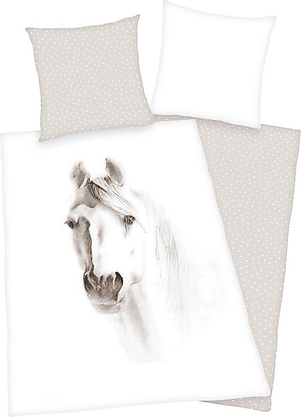 Herding Young Collection Wendebettwäsche Pferd, Renforcé, günstig online kaufen