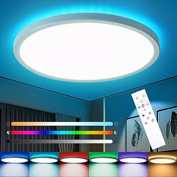 Oraymin Deckenleuchte mit Fernbedienung, 24W Deckenlampe günstig online kaufen