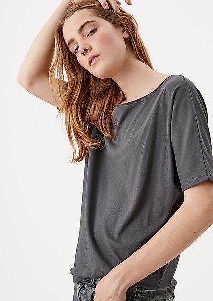QS Kurzarmshirt Jerseyshirt aus Baumwollmix günstig online kaufen