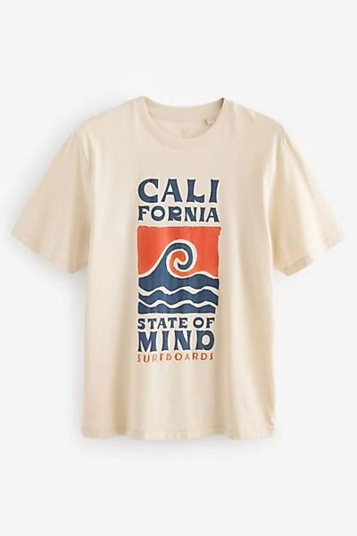 Next Print-Shirt Sommerliches T-Shirt mit Block-Print (1-tlg) günstig online kaufen