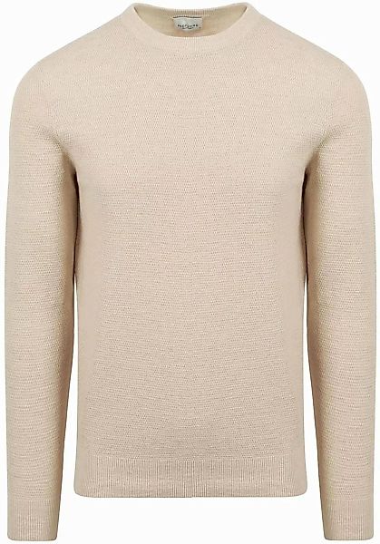 Profuomo Pullover Textured Ecru - Größe M günstig online kaufen