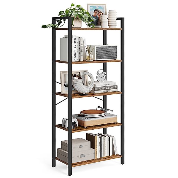 VASAGLE Bücherregal, Standregal, 120/153/186 cm, mit günstig online kaufen