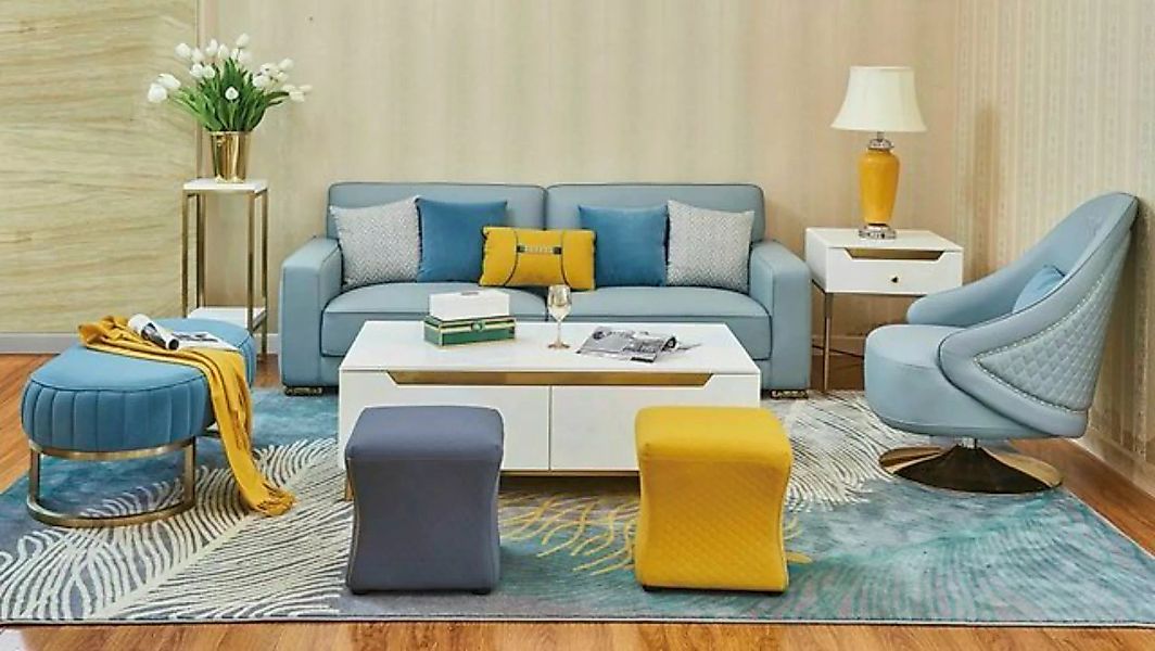 JVmoebel Sofa, Aus Leder, Polyester Samtvelour günstig online kaufen