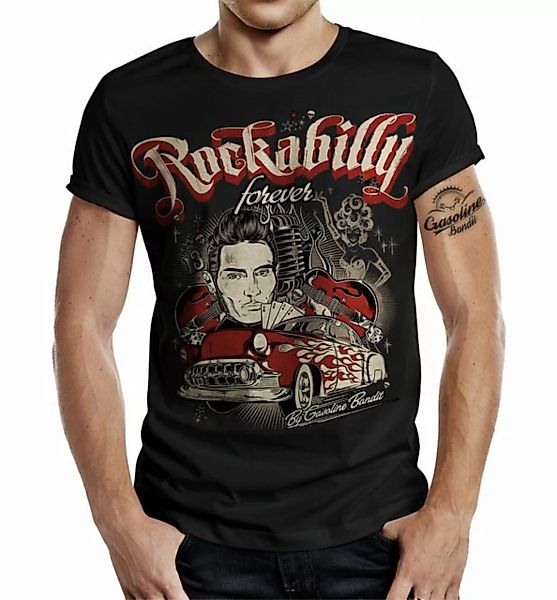 GASOLINE BANDIT® T-Shirt Rockabilly Forever - Originaldesign by David Vicen günstig online kaufen