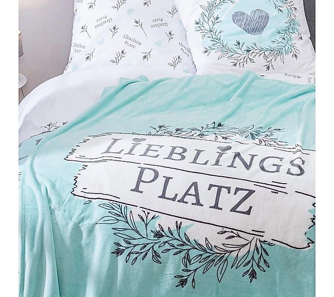 MTOnlinehandel Bettwäsche Lieblingsplatz 155x220 + 80x80 cm, 100 % Baumwoll günstig online kaufen