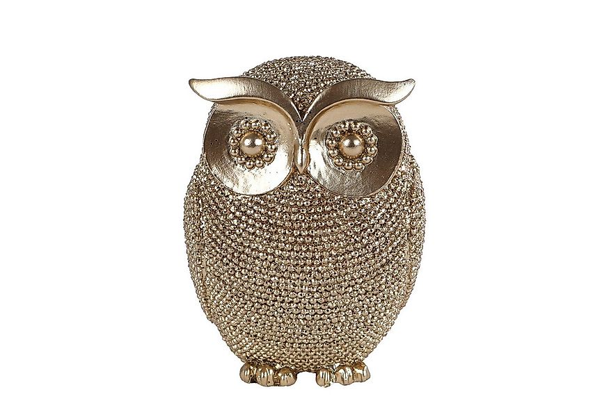 Macosa Home Dekofigur Eule Gold 10 cm Glitzernde Dekoeule (Edle Dekoration günstig online kaufen