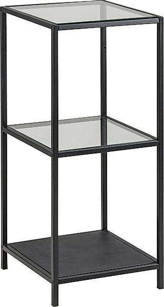 ACTONA GROUP Standregal Stoke, TOPSELLER!, aus Metall mit Glasböden in leic günstig online kaufen