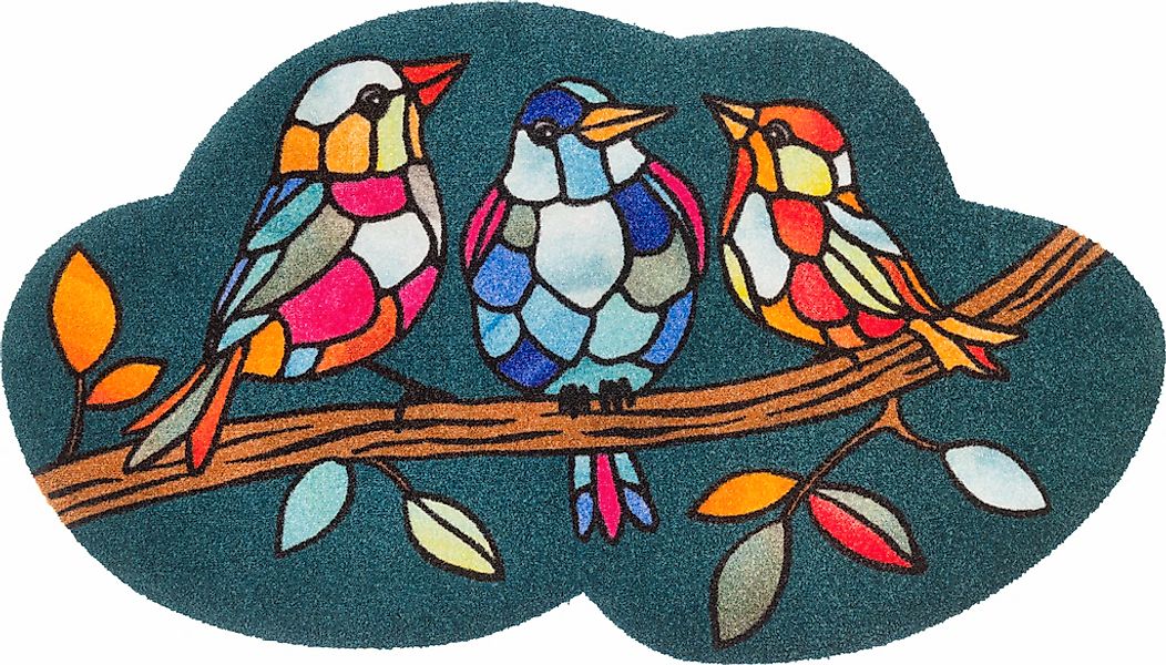 wash+dry by Kleen-Tex Teppich "Morning Choir" rechteckig 9 mm Höhe günstig online kaufen