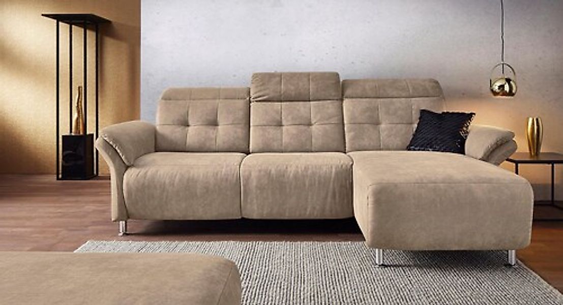Home affaire Ecksofa »Manhattan L-Form« 2 Sitze mit elektrischer Relaxfunkt günstig online kaufen