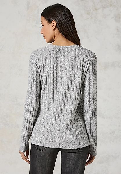 Cecil Langarmshirt, mit Materialmix günstig online kaufen