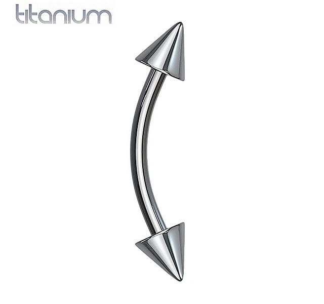 Taffstyle Augenbrauenpiercing Augenbrauenpiercing aus Titan mit Spitzen Sil günstig online kaufen