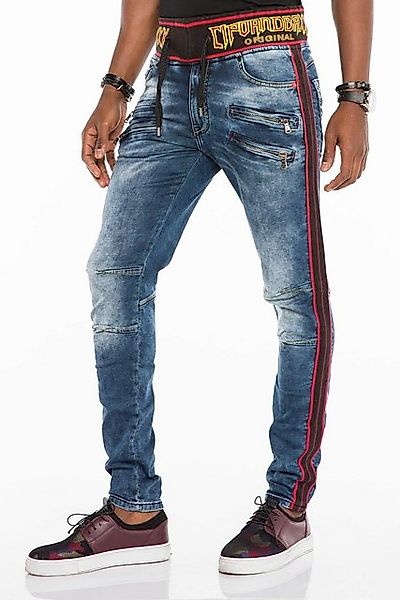 Cipo & Baxx Bequeme Jeans mit Kordelbund in Slim Fit günstig online kaufen