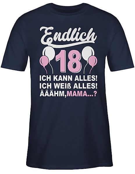 Shirtracer T-Shirt Endlich Achtzehn! Ich kann günstig online kaufen