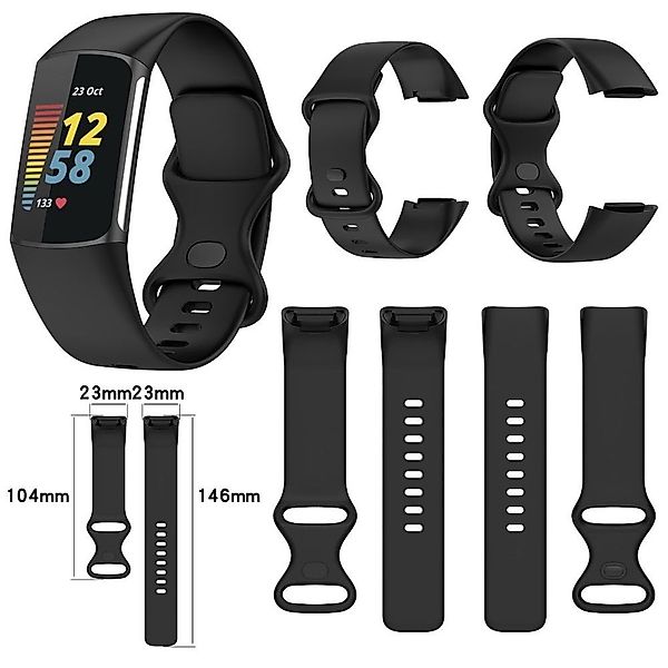 Wigento Smartwatch-Armband Für Fitbit Charge 6 günstig online kaufen