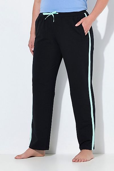 Ulla Popken Jogginghose Jogginghose seitliche Streifen gerades Bein günstig online kaufen