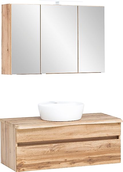 welltime Badmöbel-Set Lienz, (2-St., Spiegelschrank und günstig online kaufen