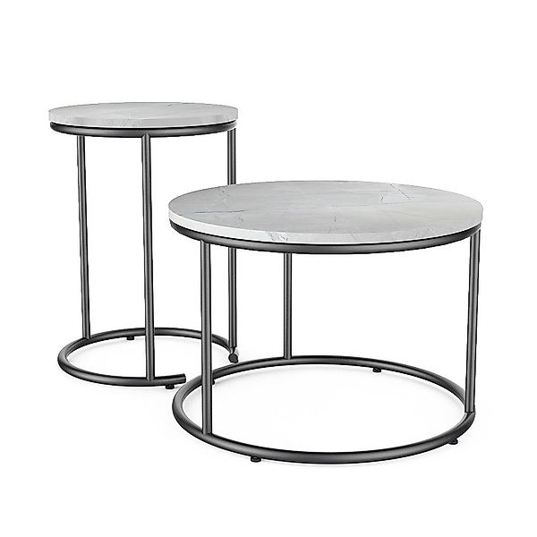 Vicco Couchtisch Ottawa, Marmor Weiß, 55 günstig online kaufen