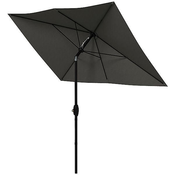 Outsunny Garten Sonnenschirm Rechteckiger neigbarer Sonnenschirm 2 x 3 m mi günstig online kaufen