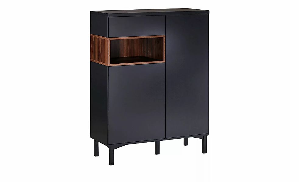 Highboard  Case ¦ schwarz ¦ Maße (cm): B: 90 H: 120 T: 36.0 Kommoden & Side günstig online kaufen