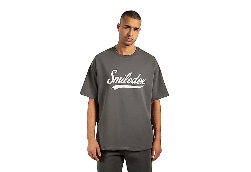 Smilodox T-Shirt Lorik, Locker geschnittenes Oversize Shirt mit Retro Front günstig online kaufen