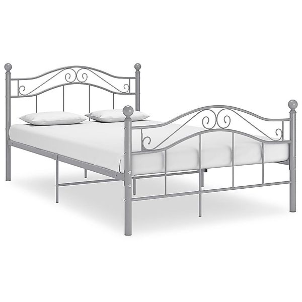 furnicato Bettgestell Bett Grau Metall 120x200 günstig online kaufen