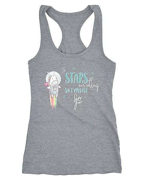 MoonWorks Tanktop Damen Tanktop Astronaut Einhorn günstig online kaufen