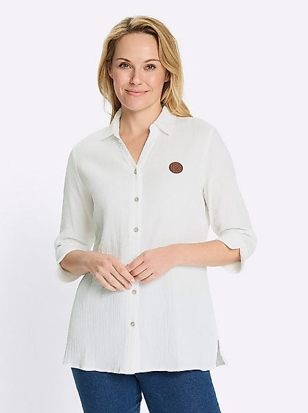 Sieh an! Klassische Bluse Longbluse . günstig online kaufen