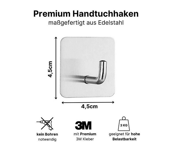 LIVINA HOME Handtuchhaken Haken selbstklebend Bad und Küche, Handtuchhalter günstig online kaufen