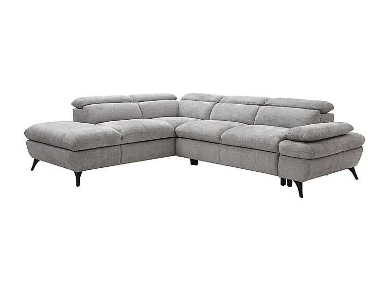 Ecksofa mit Schlaffunktion - Ecke links - Strukturstoff - mit Rückenlehne - günstig online kaufen