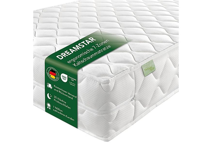 Kaltschaummatratze Ergo Flex, zwei unterschiedlich feste Liegeseiten (H2/H3 günstig online kaufen