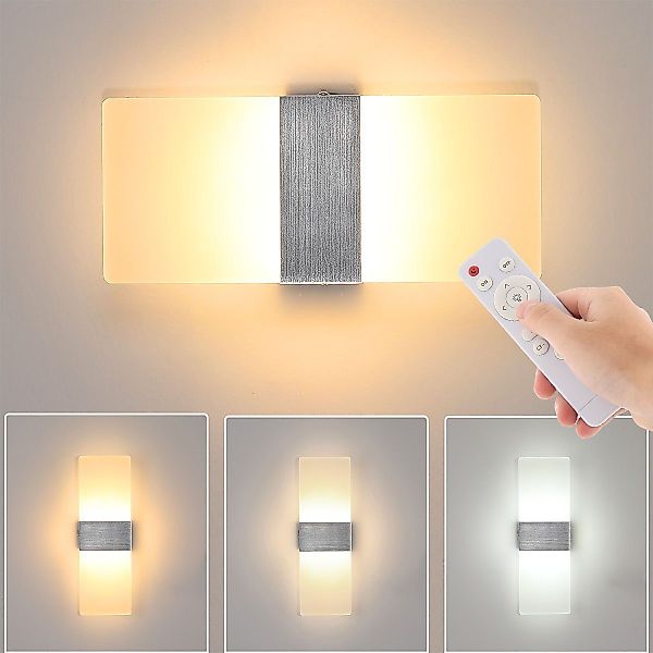 LETGOSPT LED Wandleuchte 12W Modern Wandleuchte günstig online kaufen