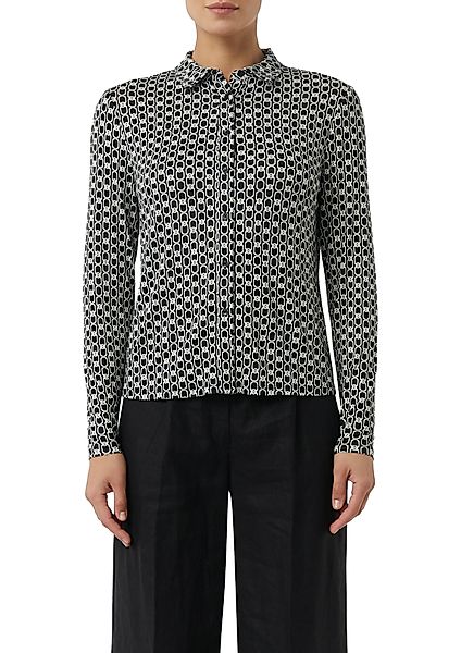 Comma Hemdbluse mit All-Over Print günstig online kaufen