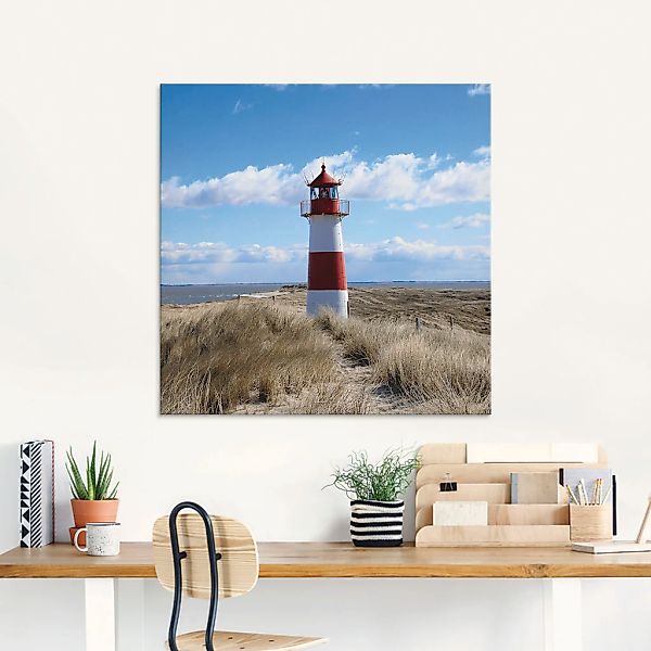 Artland Glasbild "Leuchtturm Sylt" Gebäude 1 Stk. tlg. in verschiedenen Grö günstig online kaufen