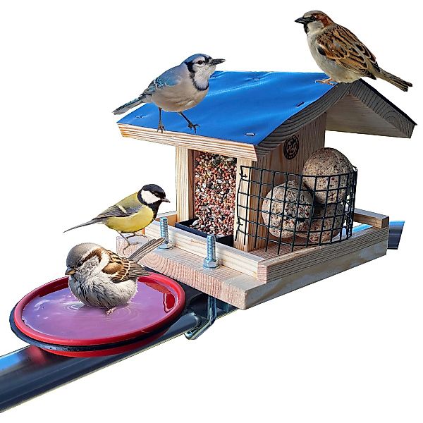 Stafeco Vogelhaus Vogelfutterhaus für Balkon und günstig online kaufen