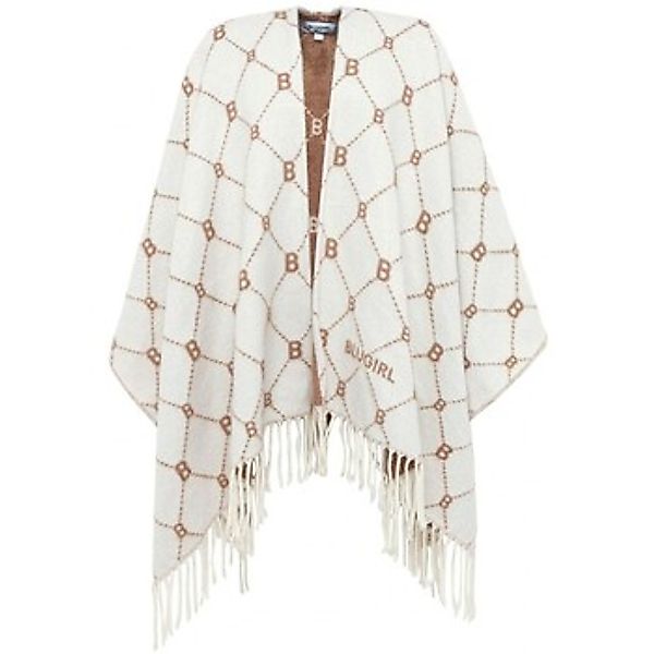 Blugirl  Schal Poncho mit weiem Allover-Logo günstig online kaufen