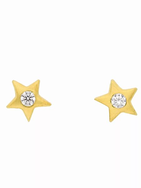 Adelia´s Paar Ohrhänger "1 Paar 333 Gold Ohrringe / Ohrstecker Stern mit Zi günstig online kaufen