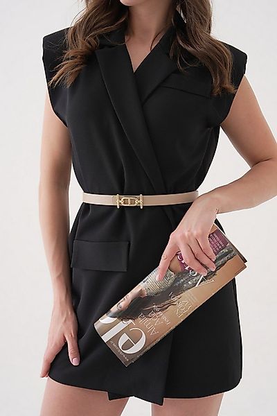 WOMAN VISION Synthetikgürtel Minimalistischer Gürtel mit goldener Schnalle günstig online kaufen