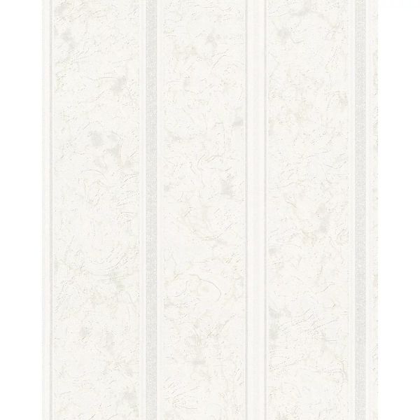 Marburg Vliestapete Streifen Streifenmotiv Weiß 10,05 m x 0,53 m FSC® günstig online kaufen