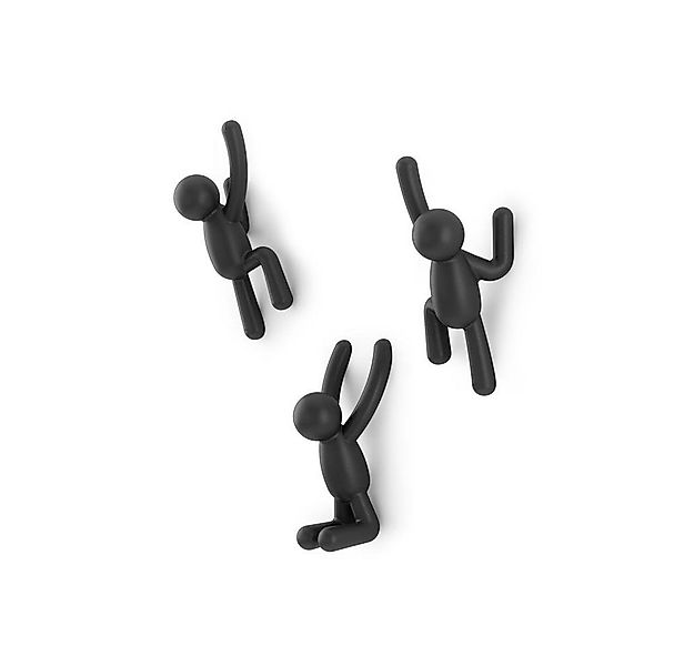 Umbra Wandhaken BUDDY HOOK (3) BLACK, Dekorative Wandhaken, 3er-Set, Garder günstig online kaufen