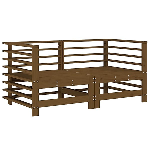 vidaXL Sofaelement Garten-Ecksofas 2 Stk. Honigbraun günstig online kaufen