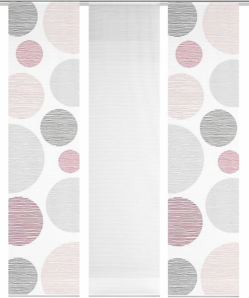 Vision S Schiebegardine "3ER SET BORDEN" Paneelwagen 3 Stk. tlg. HxB: 260x6 günstig online kaufen