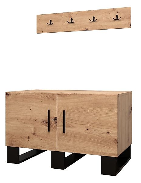 ABIKS MÖBEL Garderoben-Set ARTIN Sitzschrank mit Aufhänger, Dielenmöbel, In günstig online kaufen