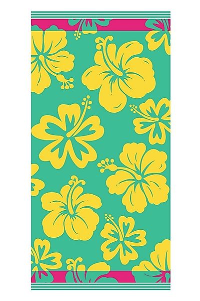 jilda-tex Strandtuch Hawaiian Hibiscus, mit geblümtem Motiv günstig online kaufen