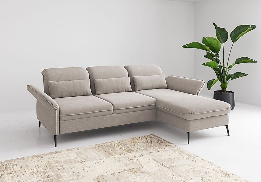 sit&more Ecksofa "Emely, inkl. Sitztiefenverstellung" wahlweise mit Bettfun günstig online kaufen
