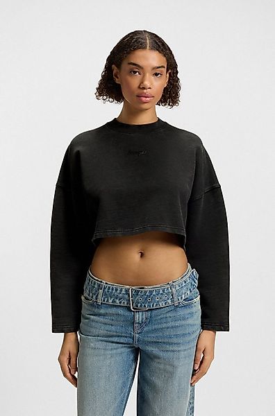 HUGO Blue Sweatshirt Derissa in Cropped-Länge günstig online kaufen