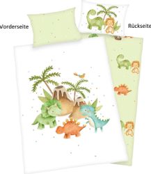 Baby Best Babybettwäsche "Dinos" 2 Stk. tlg. mit liebevollem Motiv günstig online kaufen